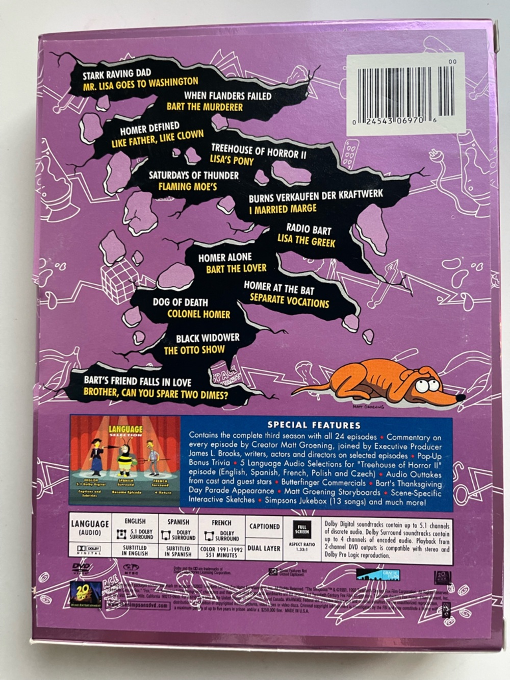 The Simpsons Complete Third Season DVD Collector's Edition - Picture 2 of 2